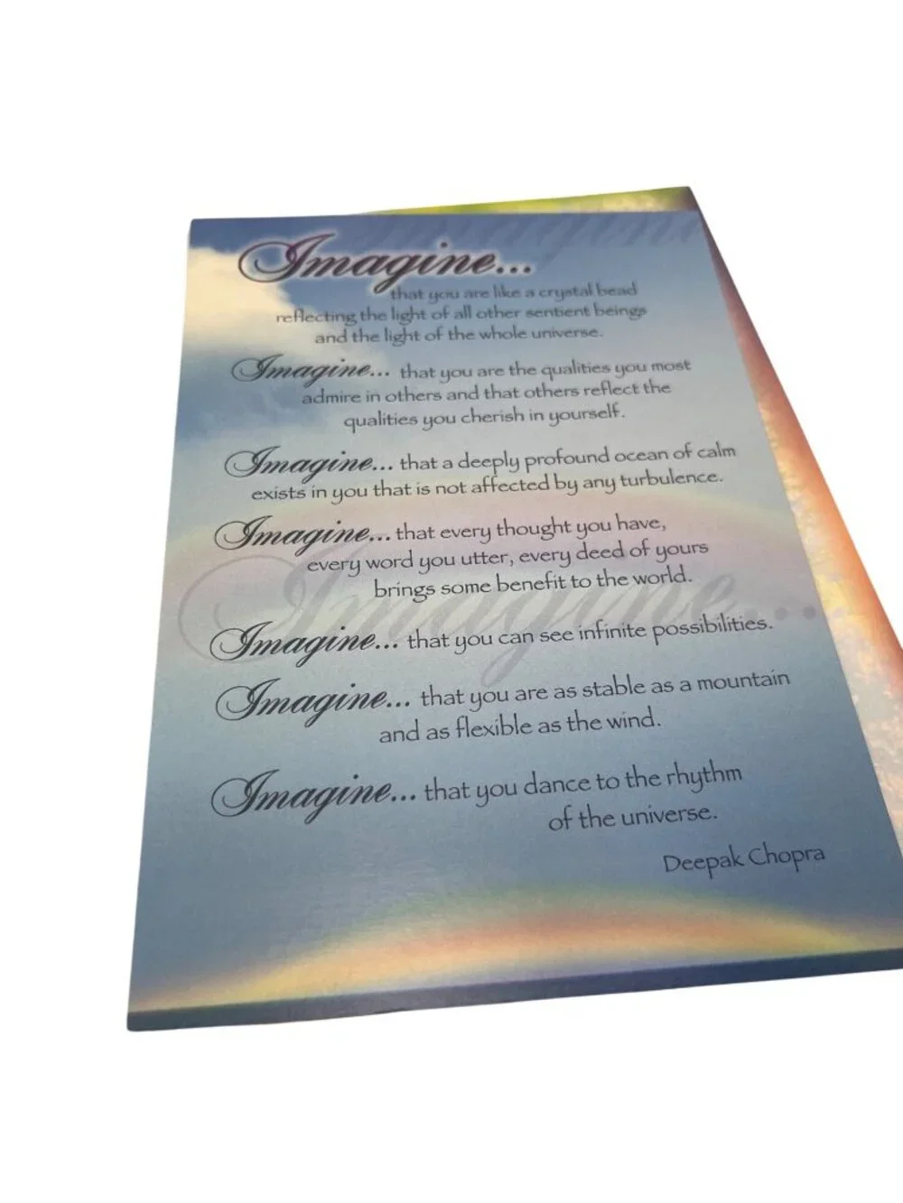 Heaven Within Inspirational Cards & Envelopes By Deepak Chopra Lot Of 8 Cards